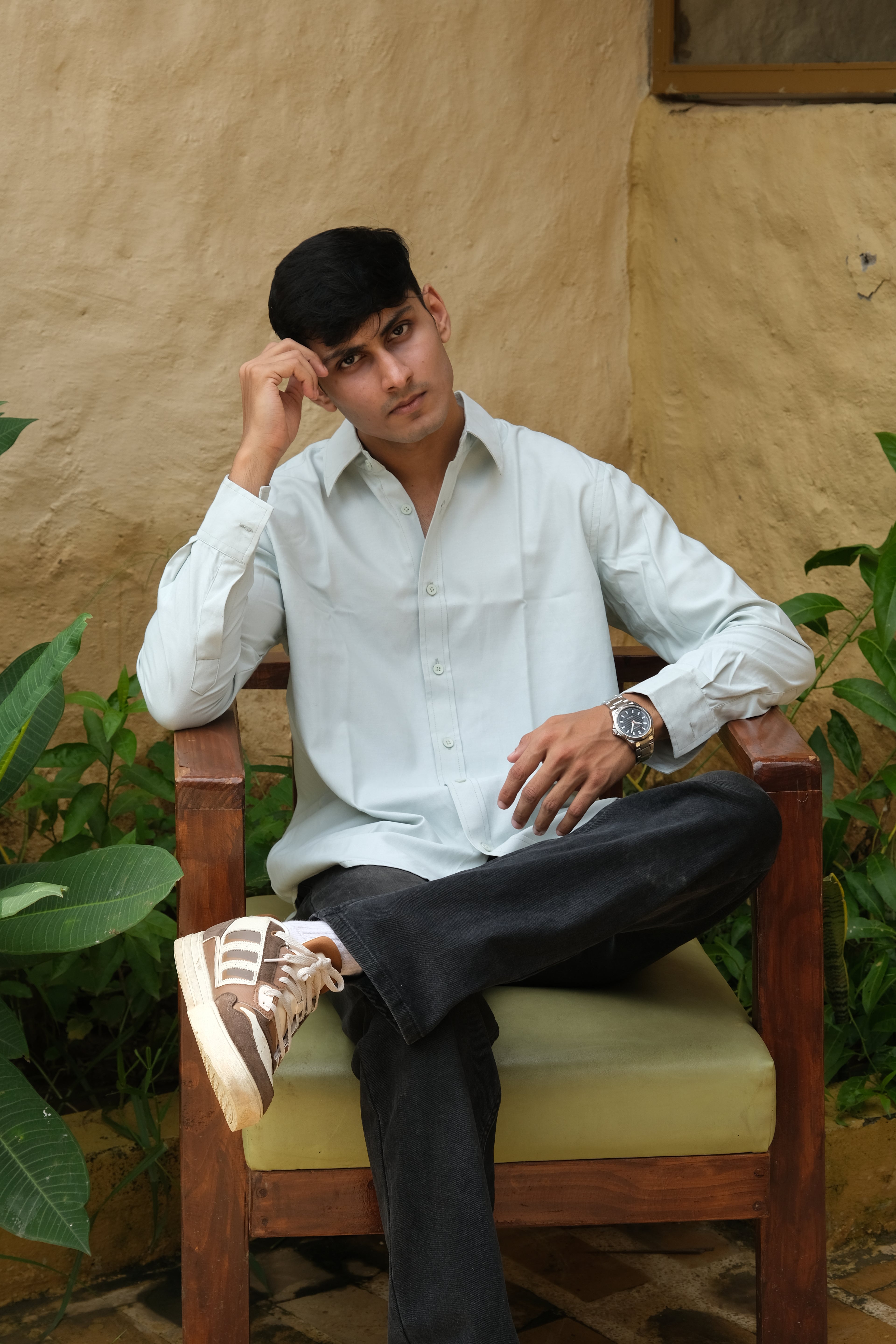 Mint Green Classic Men’s Oxford Shirt – Slim Fit 100% Cotton