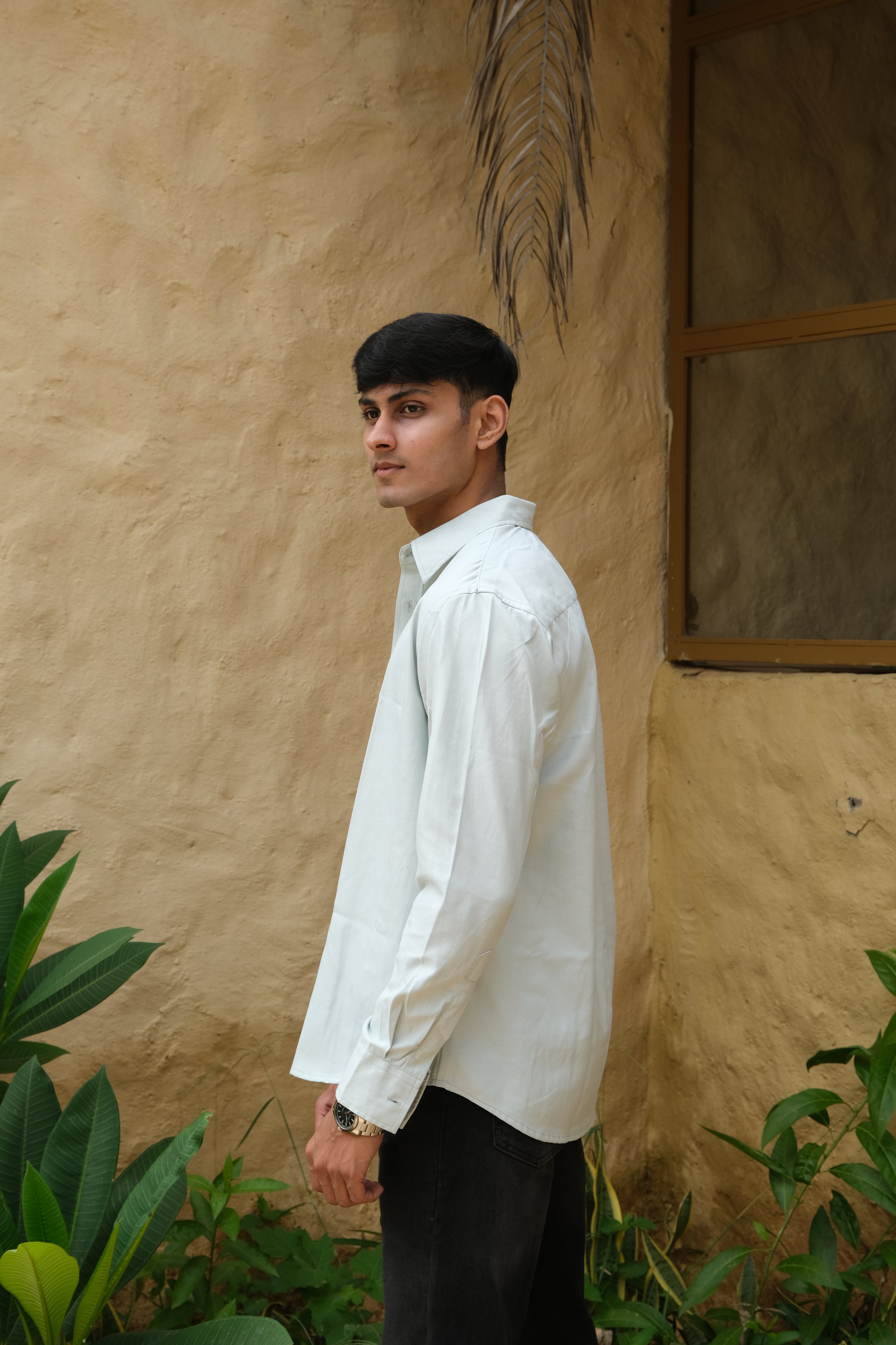 Mint Green Classic Men’s Oxford Shirt – Slim Fit 100% Cotton