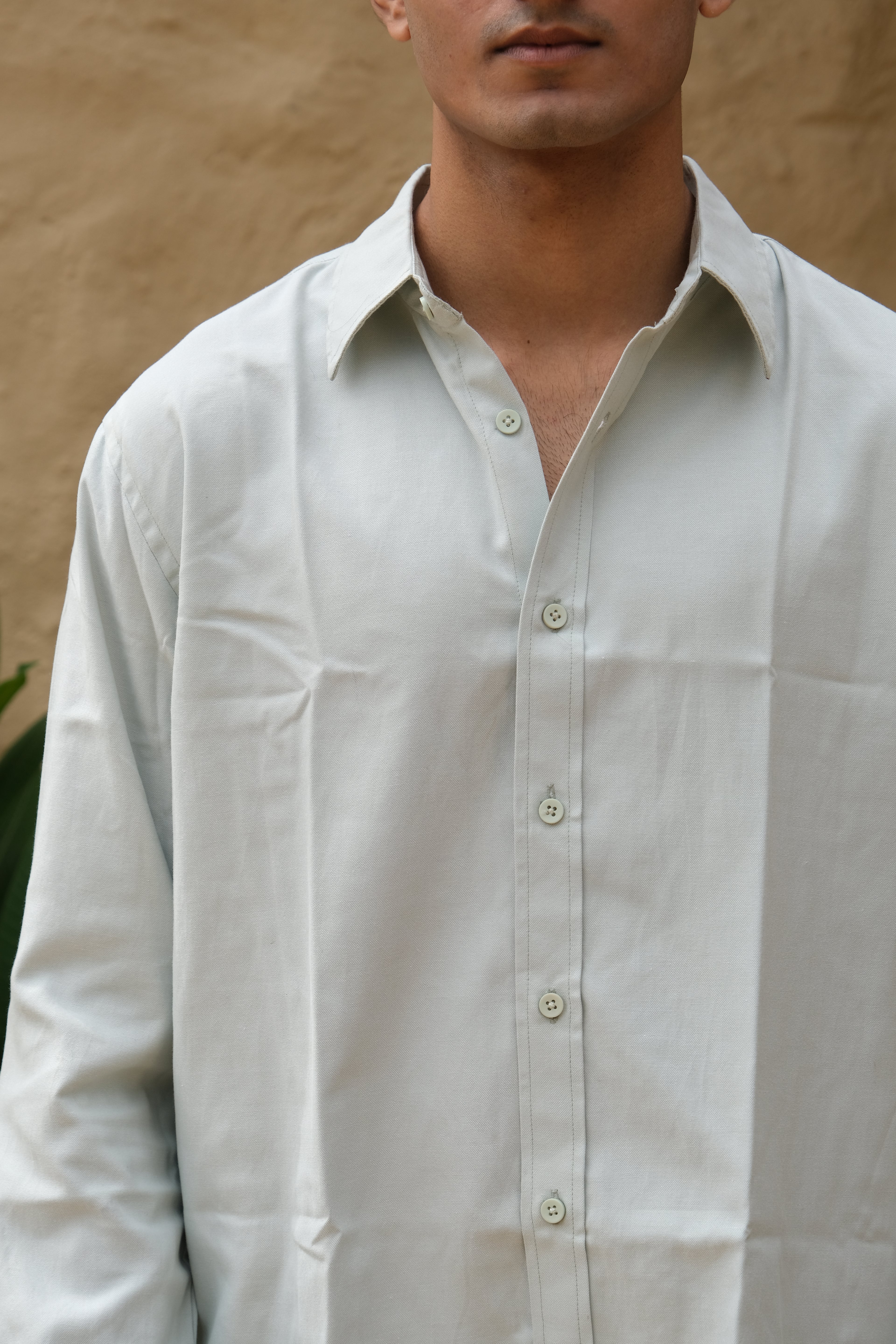 Mint Green Classic Men’s Oxford Shirt – Slim Fit 100% Cotton