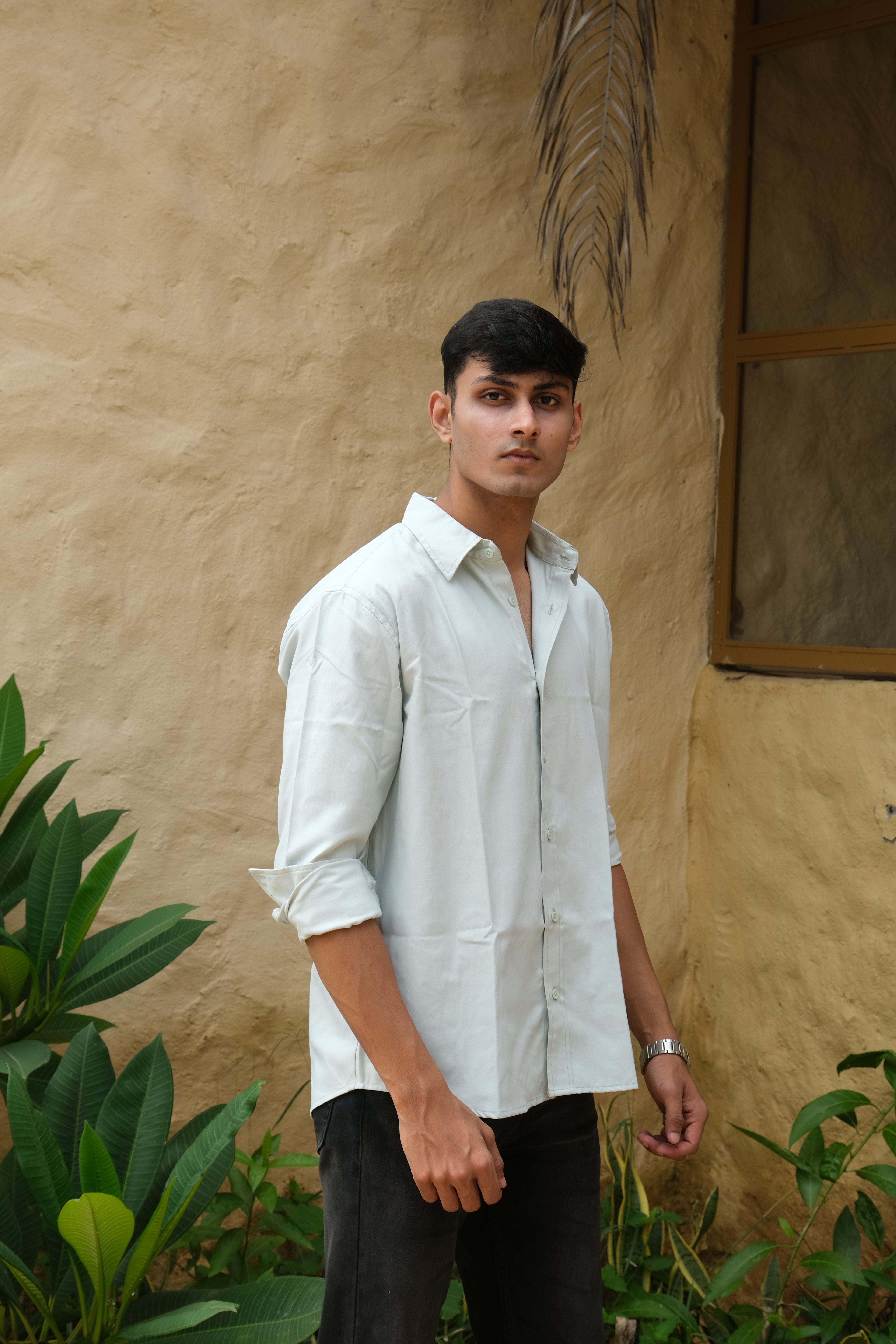 Mint Green Classic Men’s Oxford Shirt – Slim Fit 100% Cotton