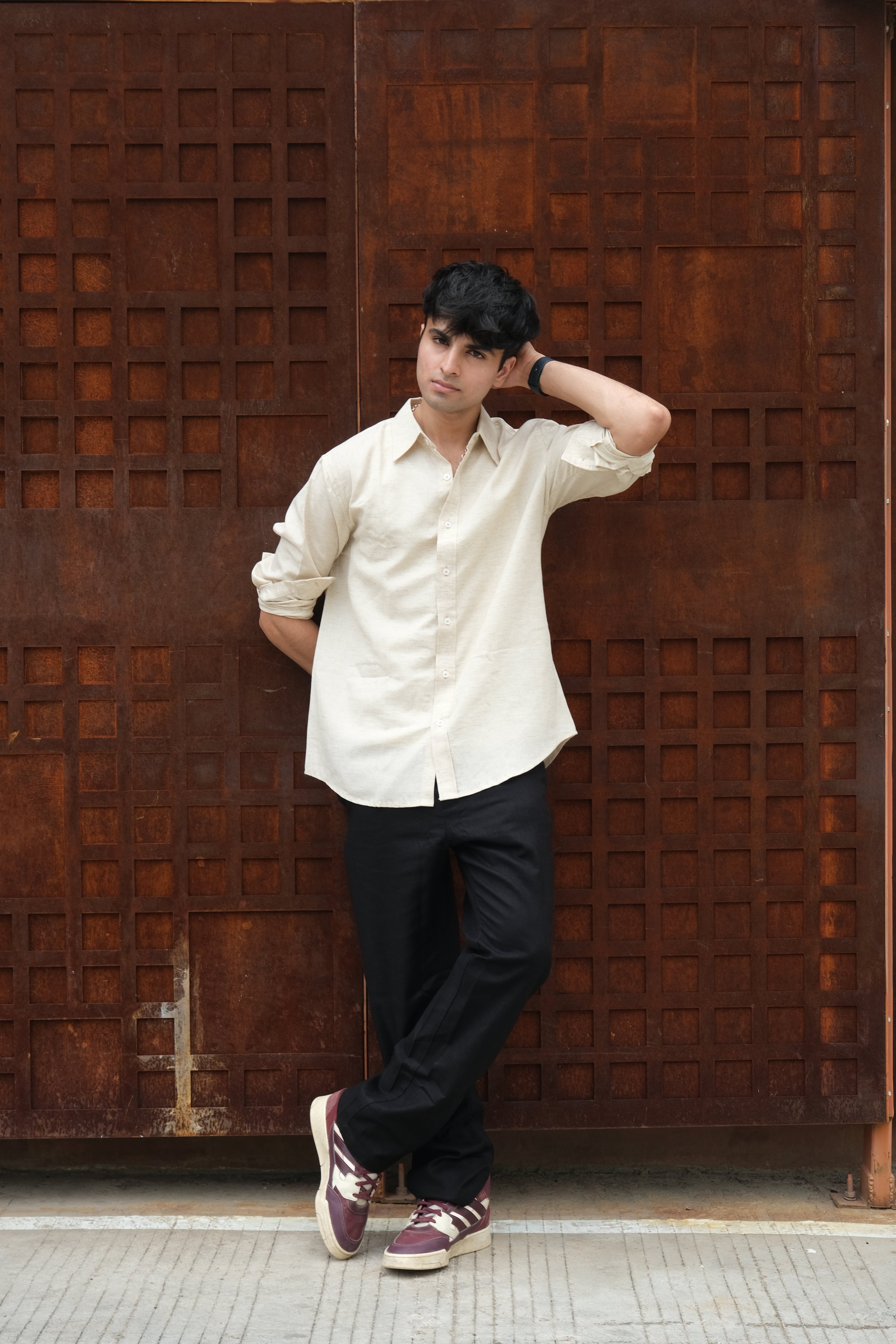 BEIGE LINEN SHIRT