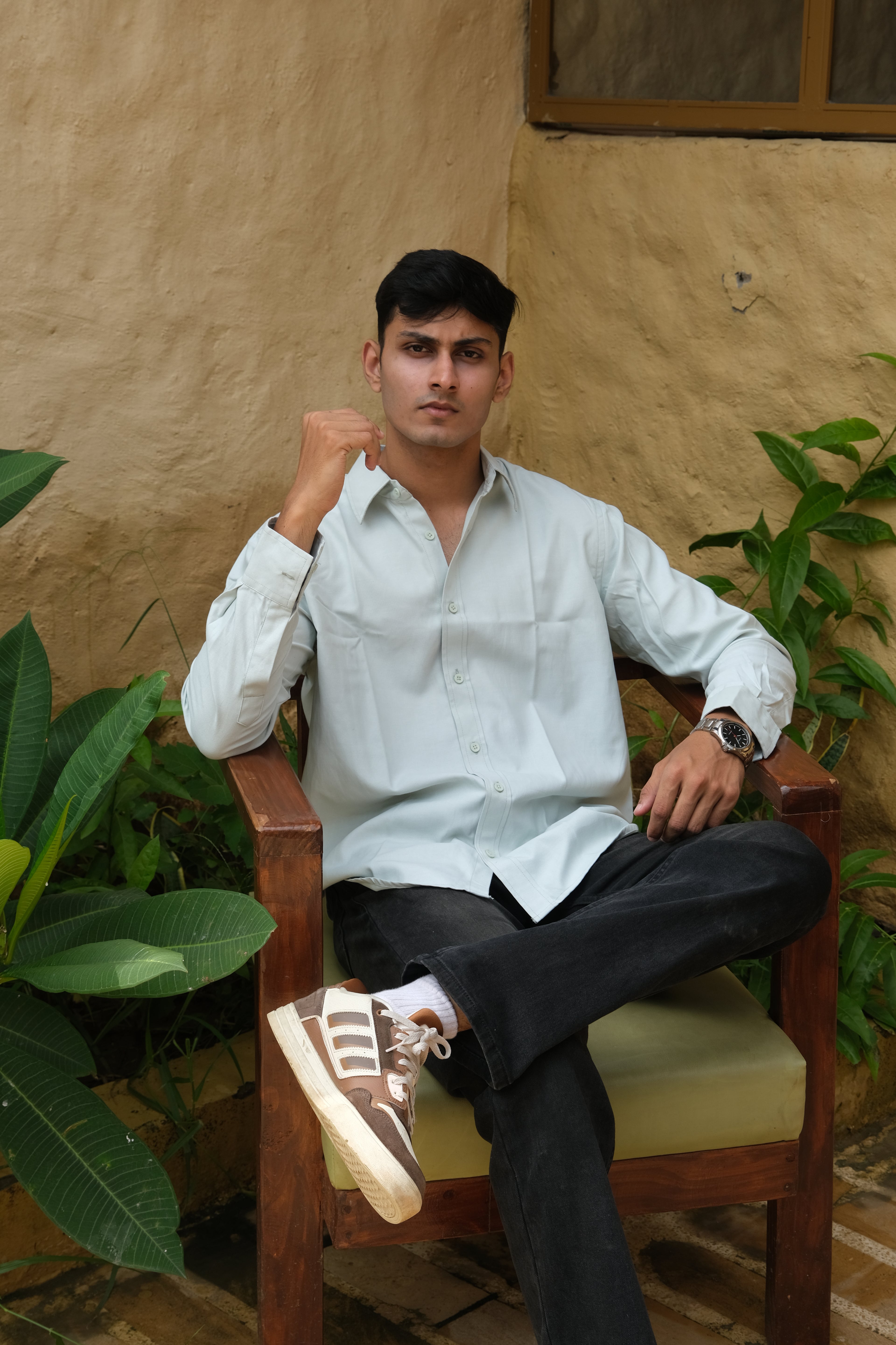 Mint Green Classic Men’s Oxford Shirt – Slim Fit 100% Cotton
