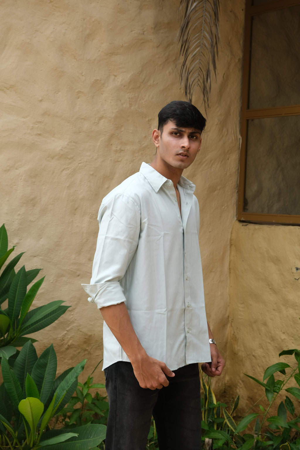Mint Green Classic Men’s Oxford Shirt – Slim Fit 100% Cotton