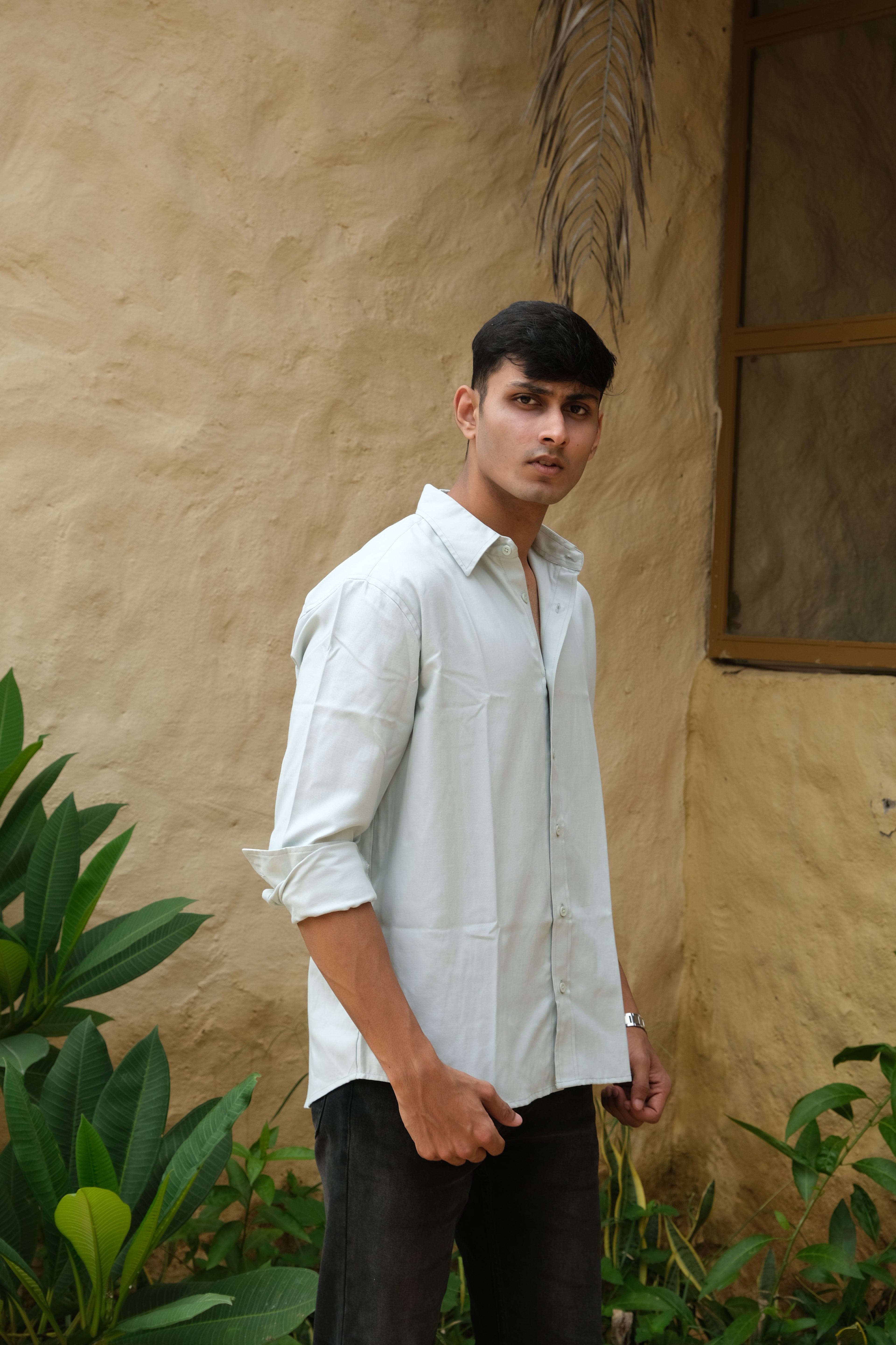 Mint Green Classic Men’s Oxford Shirt – Slim Fit 100% Cotton